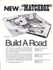 Werbeblatt Koffer / Build-A-Road Sets 1968