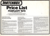 Pricelist February 1978 England