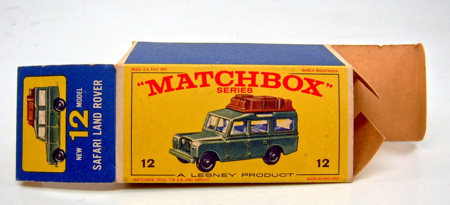 Matchbox Lesney Superfast 12 Land Rover Safari empty Repro G style Box 