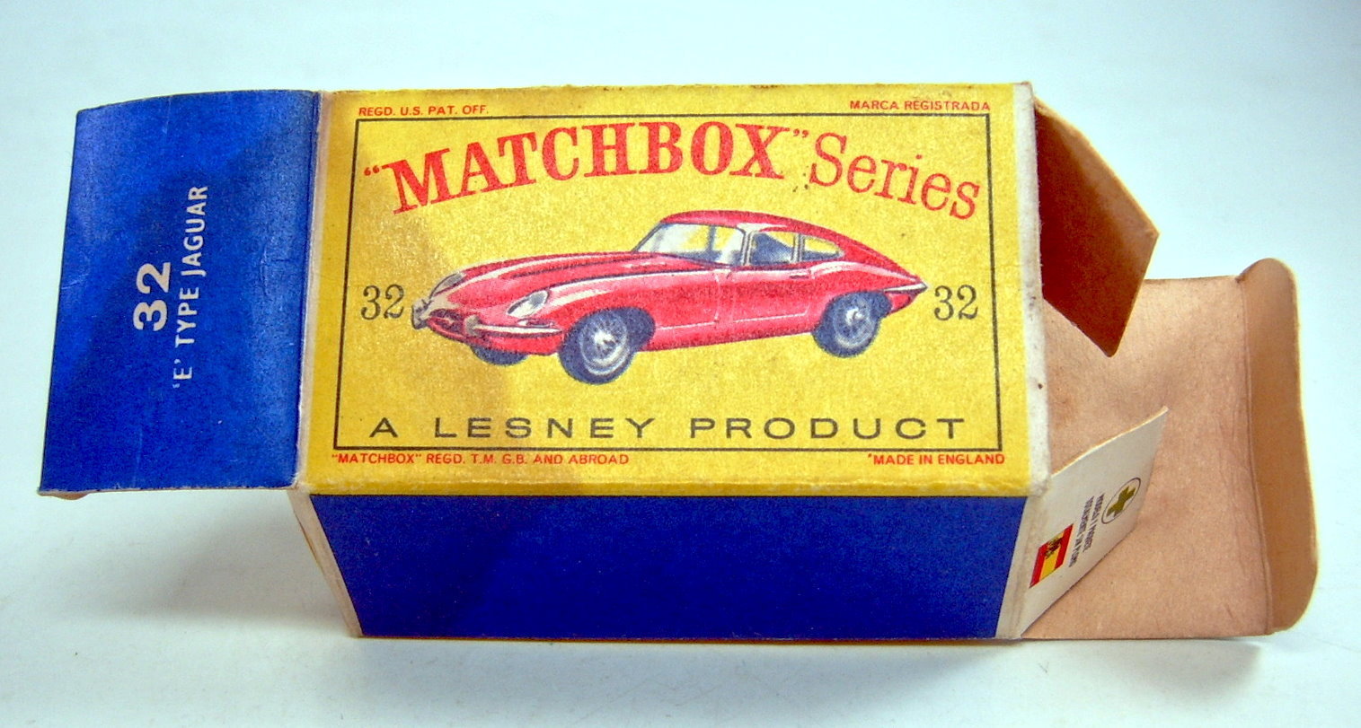 Reproduction Box by DRRB Matchbox 1-75 #32b E-Type Jaguar 