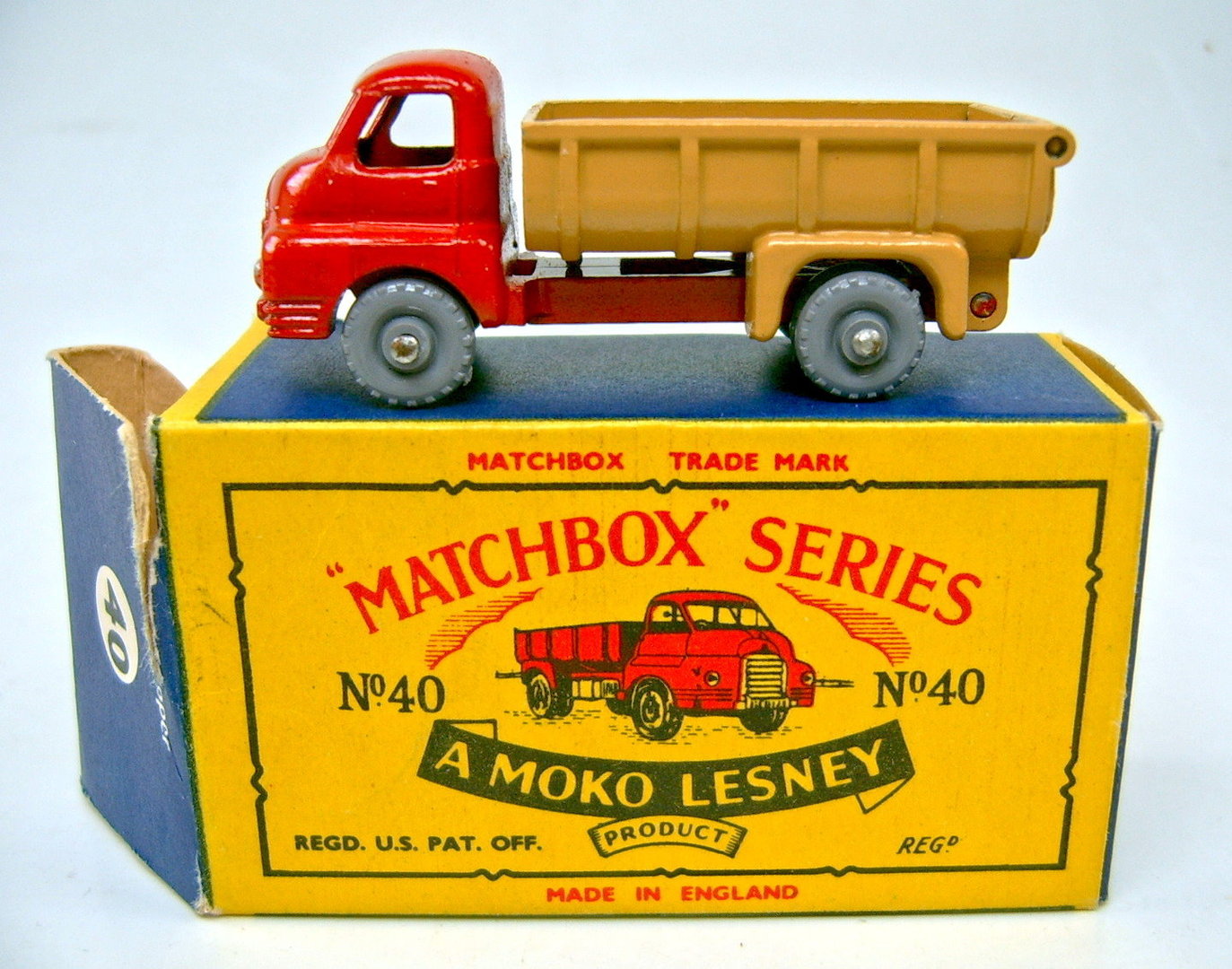 Matchbox Bedford 7 Ton Tipper No 40a Tailgate White Metal Casting spare parts 