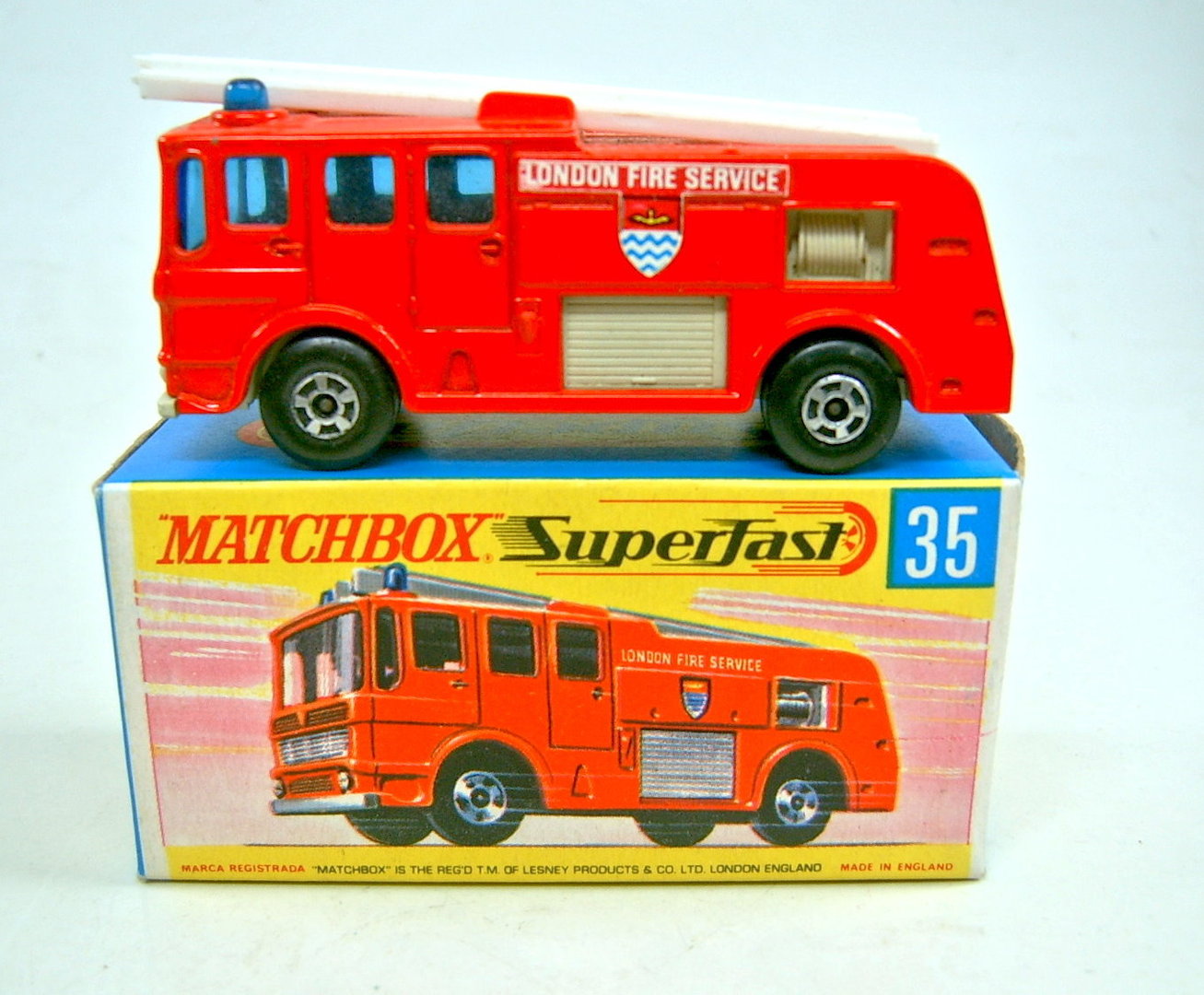 Superfast Matchbox #35 Fire Engine Sticker       SF-35A 