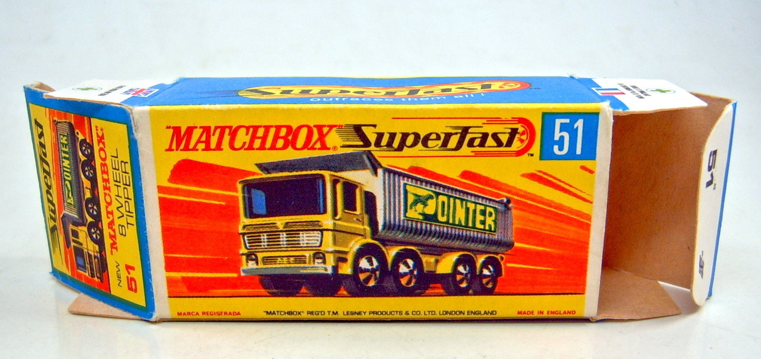 Repro Box Matchbox Superfast Nr.51 8 Wheel Tipper 