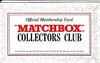 Matchbox Collectors Club membership card '70