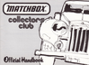 Matchbox Collectors Club Handbuch 1981