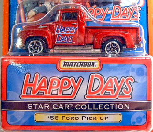 Star Car 1956 Ford Pickup Truck Red '56 Ford 1:65 Scale Matchbox Happy Days T.V