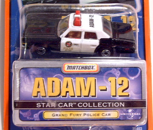 ADAM-12 TV Show Grand Fury Police Car Matchbox Star Car Collection Special Edition diecast 