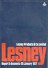Lesney Report and Accounts Statement 1977