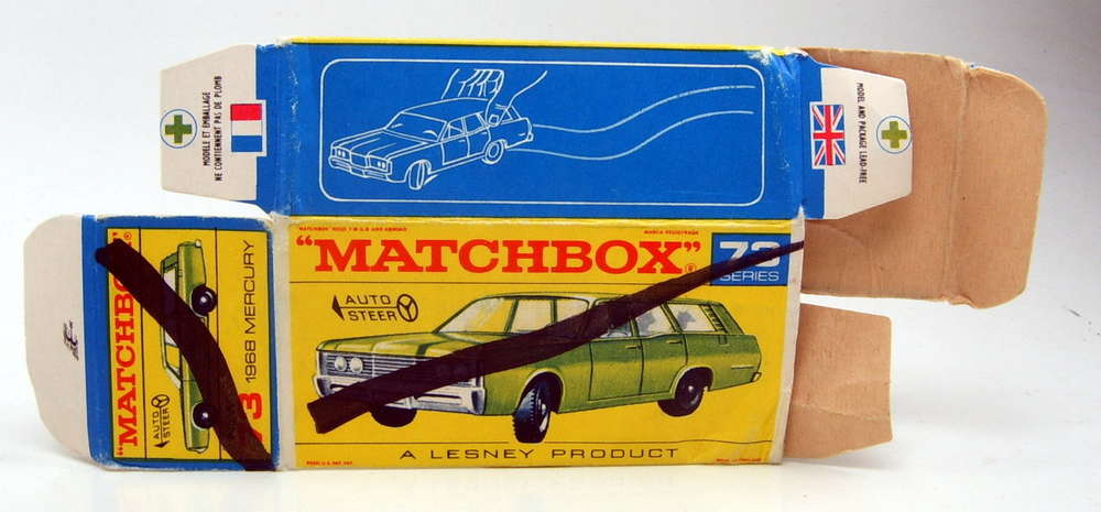 Repro box Matchbox 1:75 nº 73 1968 Mercury 