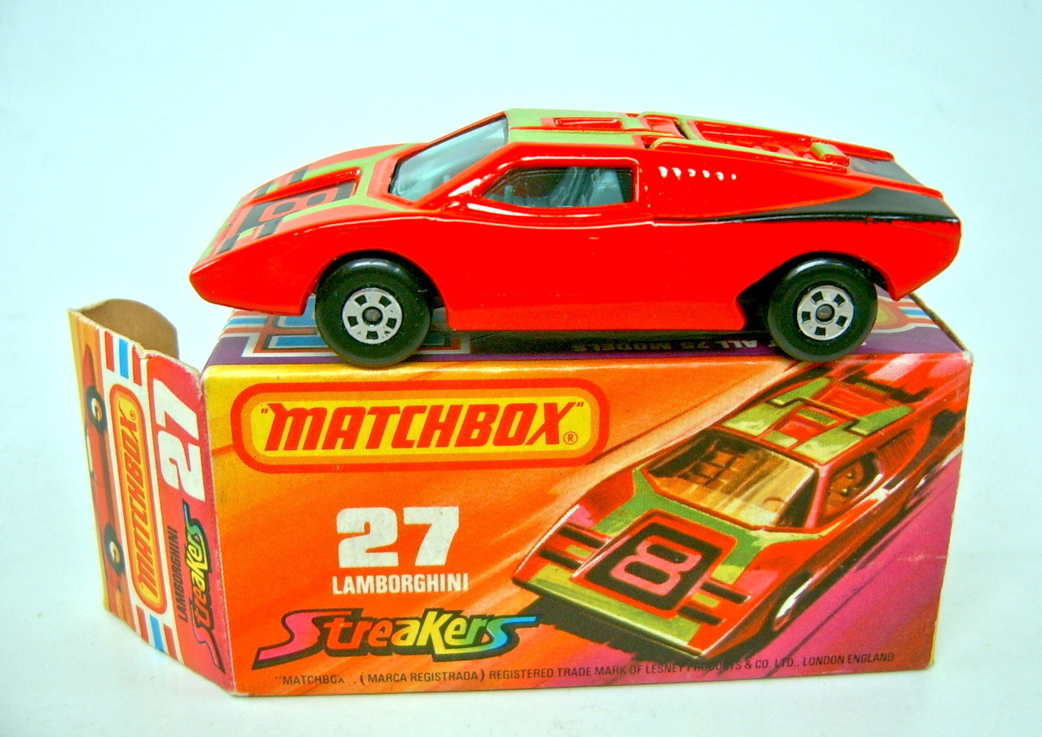 Superfast Matchbox #27 Lamborghini Sticker SF-27B 